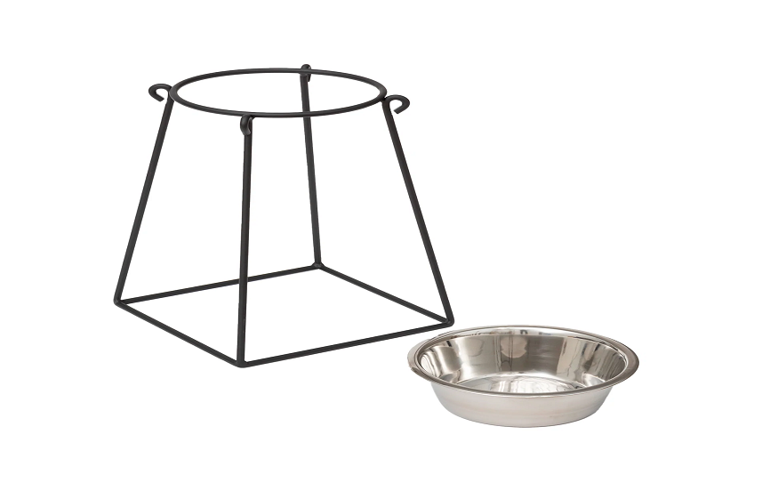 single elevated dog bowls